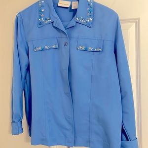 Alfred Dunner - Blue Jacket & Pant Set - Size 10